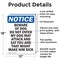 Signmission Beware Of Dog Do Not Enter My OSHA Notice Sign, Aluminum, 12in W x 18in L, 2PK OS-2PACK-NS-A-1218-V-10342 - alternate 6